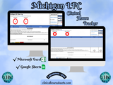 Michigan LPC, Clinical Hours Tracker, Supervision Log for Limited Licensed Professional Counselor - Counseling Graduation Gift
