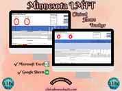 Minnesota LMFT, Clinical Hours Tracker, Supervision Log for Licensed Associate Marriage and Family Therapist - Therapy Graduation Gift