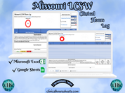 Missouri, LCSW Hours Tracker, Clinical Supervision Log for Master Social Worker - MSW Student or MSW Graduation Gift