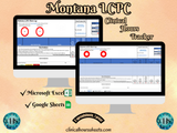 Montana LCPC, Clinical Hours Tracker, Supervision Log for Associate Licensed Counselor - Counseling Graduation Gift