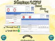 Montana, LCSW Hours Tracker, Clinical Supervision Log for Master Social Worker - MSW Student or MSW Graduation Gift