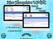 New Hampshire LCMHC, Clinical Hours Tracker, Supervision Log for Associate Licensed Counselor - Counseling Graduation Gift