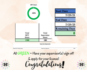 New York LMFT, Clinical Hours Tracker, Supervision Log for Limited Licensed Marriage and Family Therapist - Therapy Graduation Gift