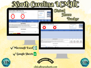 North Carolina LCMHC, Clinical Hours Tracker, Supervision Log for Licensed Professional Counselor Associate - Counseling Graduation Gift