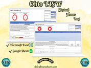 Ohio LISW, Clinical Hours Tracker, Supervision Log for Master Social Worker - MSW Student or MSW Graduation Gift