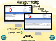 Oregon LPC, Clinical Hours Tracker, Supervision Log for Licensed Professional Counselor Registered Intern - Counseling Graduation Gift