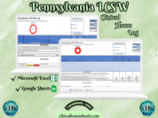 Pennsylvania, LCSW Hours Tracker, Clinical Supervision Log for Master Social Worker - MSW Student or MSW Graduation Gift