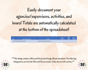 District of Columbia LMFT, Clinical Hours Tracker, Supervision Log for Unlicensed Marriage and Family Therapist - Therapy Graduation Gift