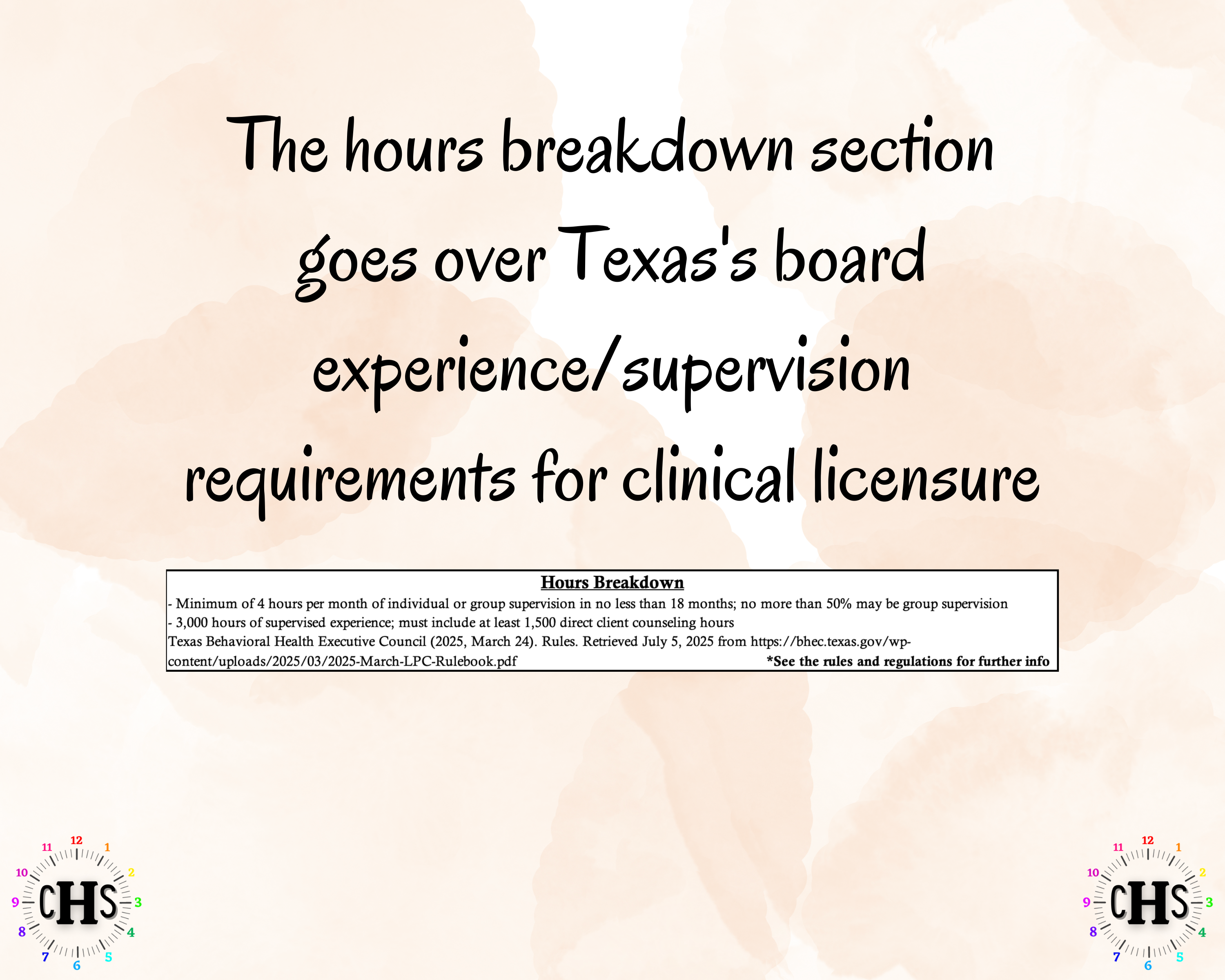 Texas LPC, Clinical Hours Tracker, Supervision Log for Licensed Professional Counselor Intern - Counseling Graduation Gift