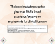 Utah LMFT, Clinical Hours Tracker, Supervision Log for Associate Marriage and Family Therapist - Therapy Graduation Gift