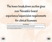Nevada CPC, Clinical Hours Tracker, Supervision Log for Licensed Professional  Counselor - Counseling Graduation Gift