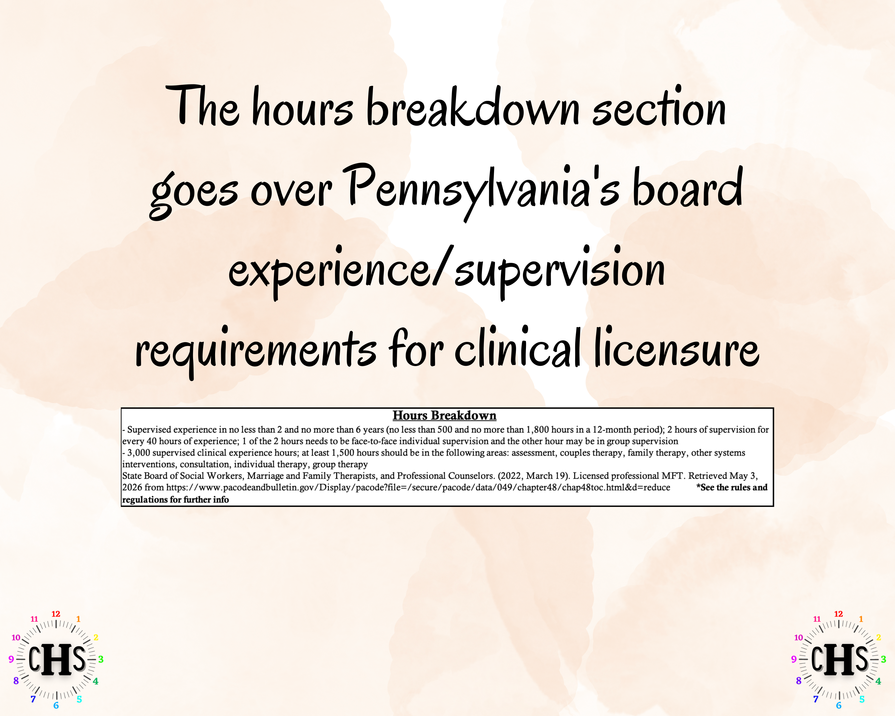 Pennsylvania LMFT, Clinical Hours Tracker, Supervision Log for Licensed Associate Marriage and Family Therapist - Therapy Graduation Gift