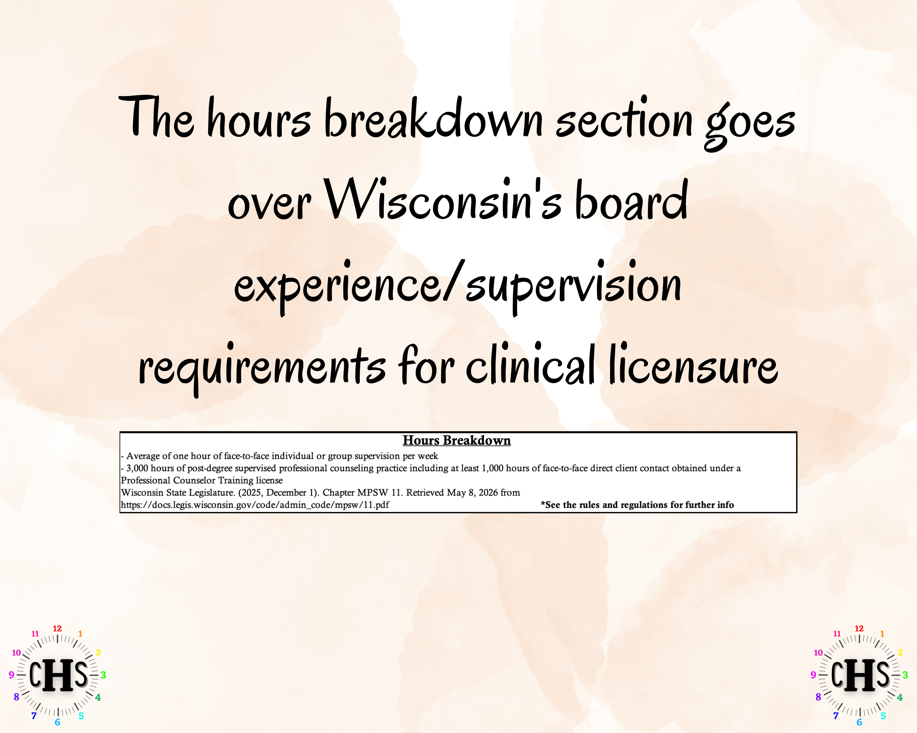 Wisconsin LPC, Clinical Hours Tracker, Supervision Log for Licensed Professional Counselor Trainee - Counseling Graduation Gift
