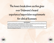 Delaware LMFT, Clinical Hours Tracker, Supervision Log for Licensed Associate Marriage and Family Therapist - Therapy Graduation Gift