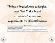 New York LMFT, Clinical Hours Tracker, Supervision Log for Limited Licensed Marriage and Family Therapist - Therapy Graduation Gift