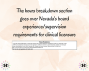 Nevada, LCSW Hours Tracker, Clinical Supervision Log for Master Social Worker - MSW Student or MSW Graduation Gift