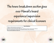 Hawaii LMFT, Clinical Hours Tracker, Supervision Log for Marriage and Family Therapy Intern - Therapist Graduation Gift