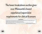 Minnesota LPCC, Clinical Hours Tracker, Supervision Log for Licensed Professional Counselor - Counseling Graduation Gift