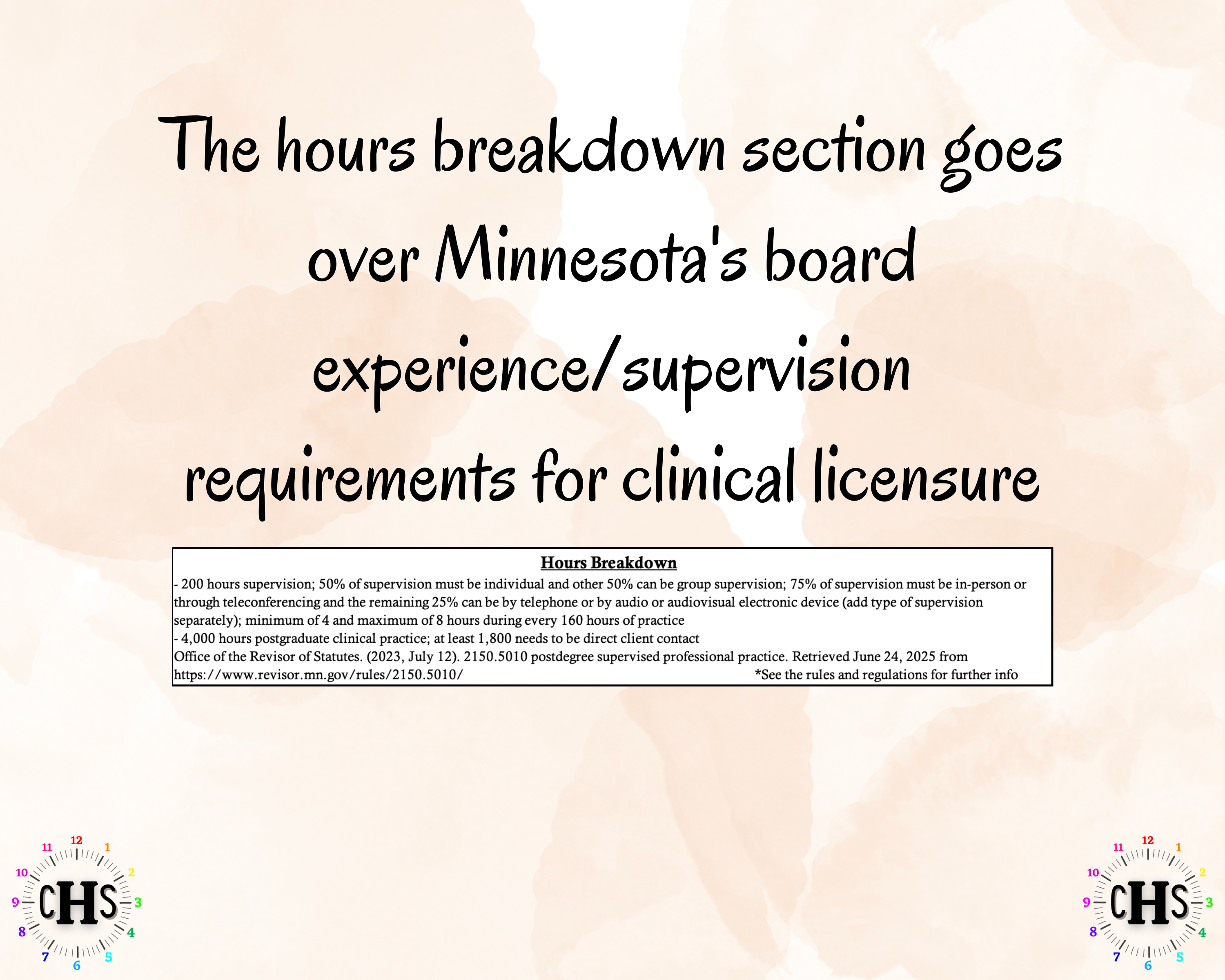 Minnesota LPCC, Clinical Hours Tracker, Supervision Log for Licensed Professional Counselor - Counseling Graduation Gift