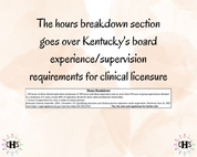 Kentucky, LCSW Hours Tracker, Clinical Supervision Form for Master Social Worker - MSW Student or MSW Graduation Gift