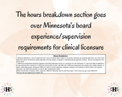 Minnesota LMFT, Clinical Hours Tracker, Supervision Log for Licensed Associate Marriage and Family Therapist - Therapy Graduation Gift