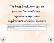 Vermont LICSW, Clinical Hours Tracker, Supervision Log for Master Social Worker - MSW Student or MSW Graduation Gift