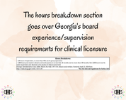 Georgia, LCSW Hours Tracker, Clinical Supervision Form for Master Social Worker - MSW Student or MSW Graduation Gift