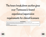 Tennessee LPC/MHSP, Clinical Hours Tracker, Supervision Log for Licensed Professional Counselor - Counseling Graduation Gift