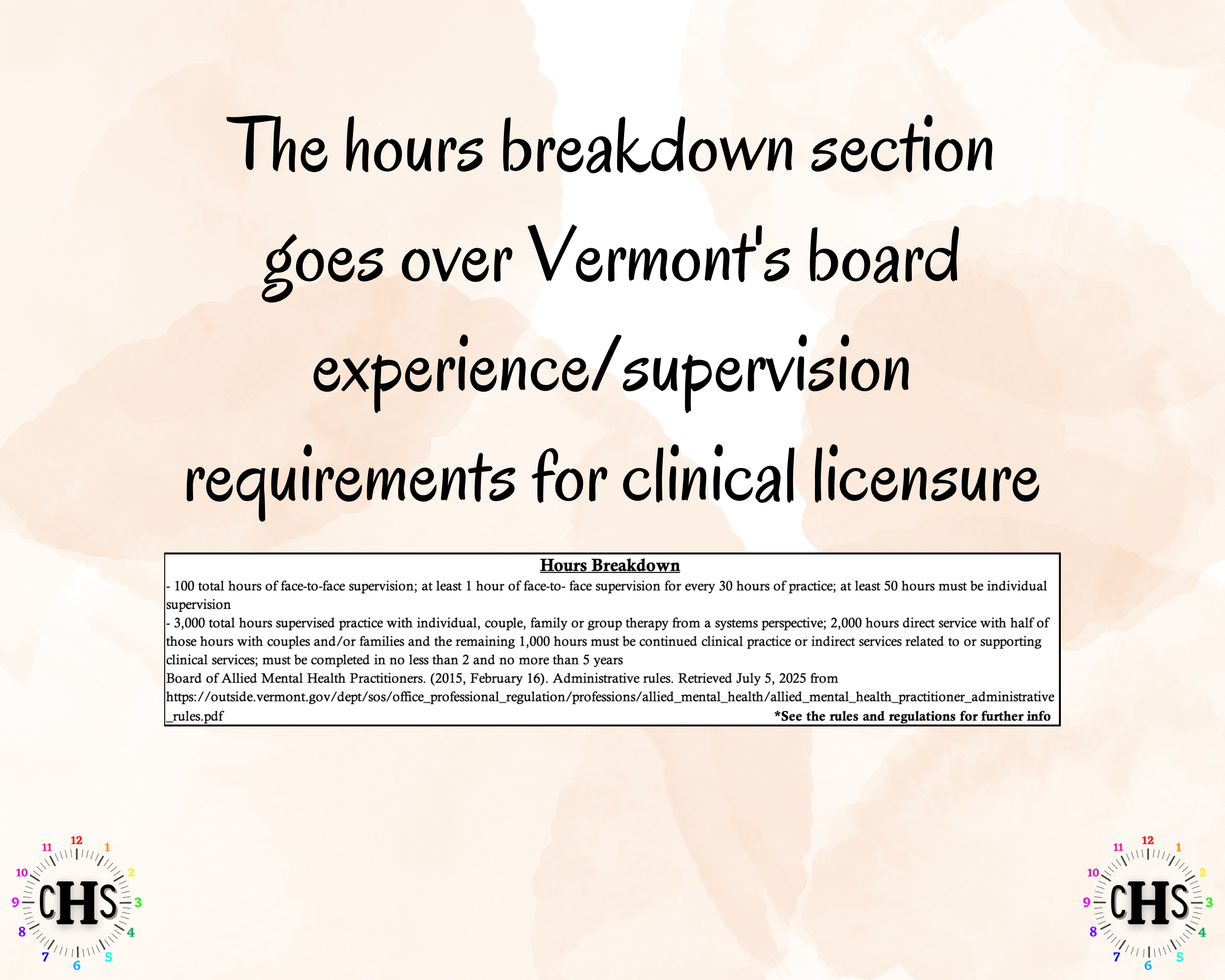 Vermont LMFT, Clinical Hours Tracker, Supervision Log for Provisional Licensed Marriage and Family Therapist - Therapy Graduation Gift