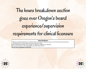 Oregon, LCSW Hours Tracker, Clinical Supervision Log for Master Social Worker - MSW Student or MSW Graduation Gift