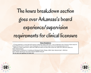 Arkansas LMFT, Clinical Hours Tracker, Supervision Log for Licensed Associate Marriage and Family Therapist - Therapy Graduation Gift
