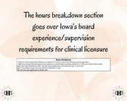 Iowa LMFT, Clinical Hours Tracker, Supervision Log for Temporary Licensed Marriage and Family Therapist - Therapy Graduation Gift