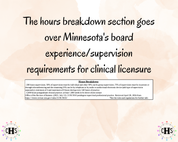 Minnesota LPCC, Clinical Hours Tracker, Supervision Log for Licensed Professional Counselor - Counseling Graduation Gift