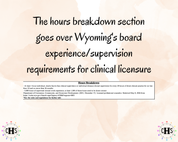 Wyoming LPC, Clinical Hours Tracker, Supervision Log for Provisional Professional Counselor - Counseling Graduation Gift