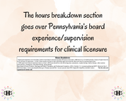 Pennsylvania LMFT, Clinical Hours Tracker, Supervision Log for Licensed Associate Marriage and Family Therapist - Therapy Graduation Gift