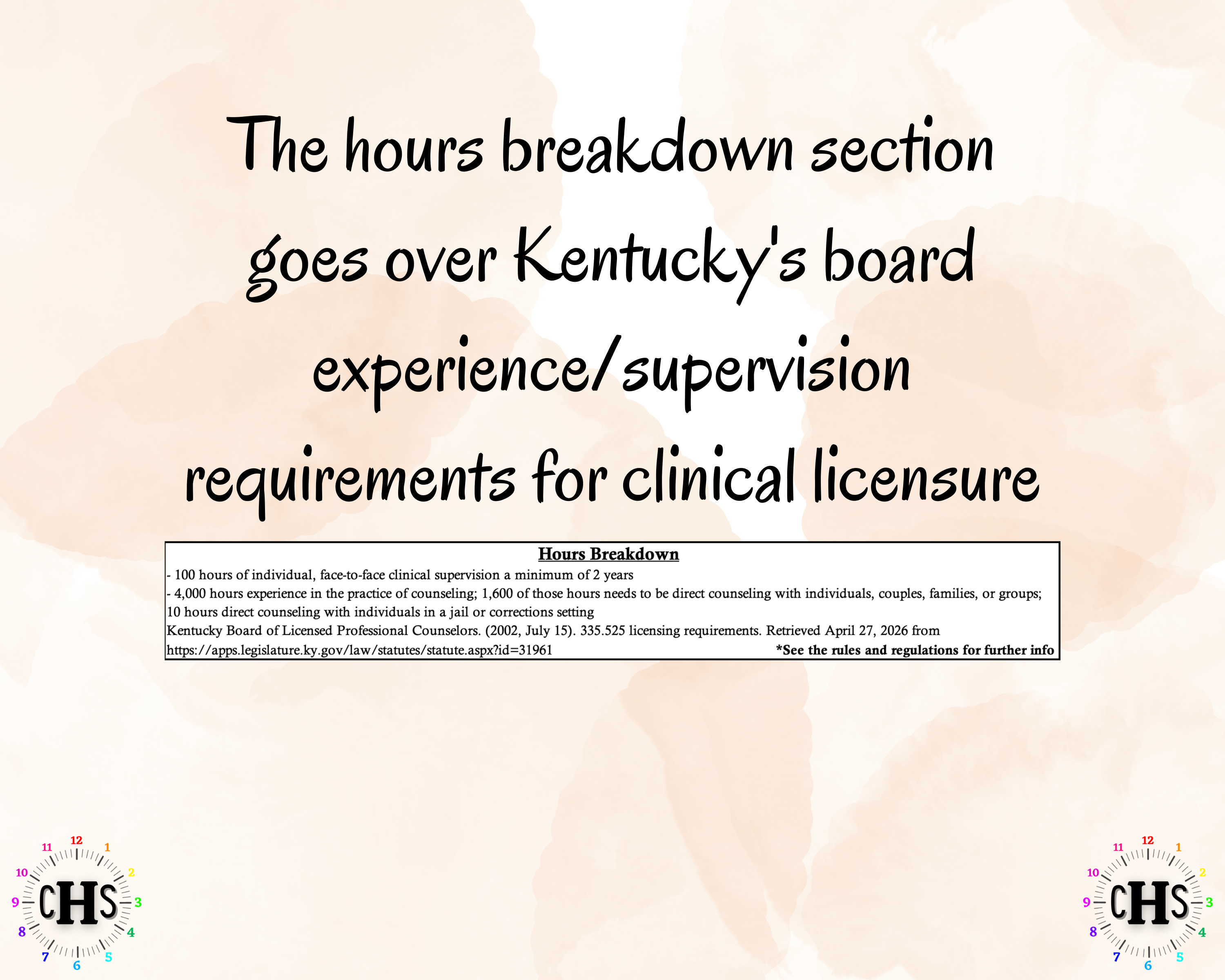 Kentucky LPCC, Clinical Hours Tracker, Supervision Log for Licensed Professional Counseling Associate - Counseling Graduation Gift