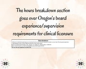 Oregon, LCSW Hours Tracker, Clinical Supervision Log for Master Social Worker - MSW Student or MSW Graduation Gift
