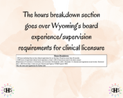 Wyoming, LCSW Hours Tracker, Clinical Supervision Log for Master Social Worker - MSW Student or MSW Graduation Gift
