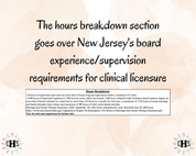 New Jersey LMFT, Clinical Hours Tracker, Supervision Log for Licensed Associate Marriage and Family Therapist - Therapy Graduation Gift
