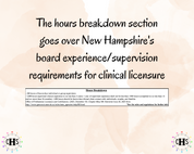 New Hampshire MFT, Clinical Hours Tracker, Supervision Log for Marriage and Family Therapist Candidate - Therapy Graduation Gift