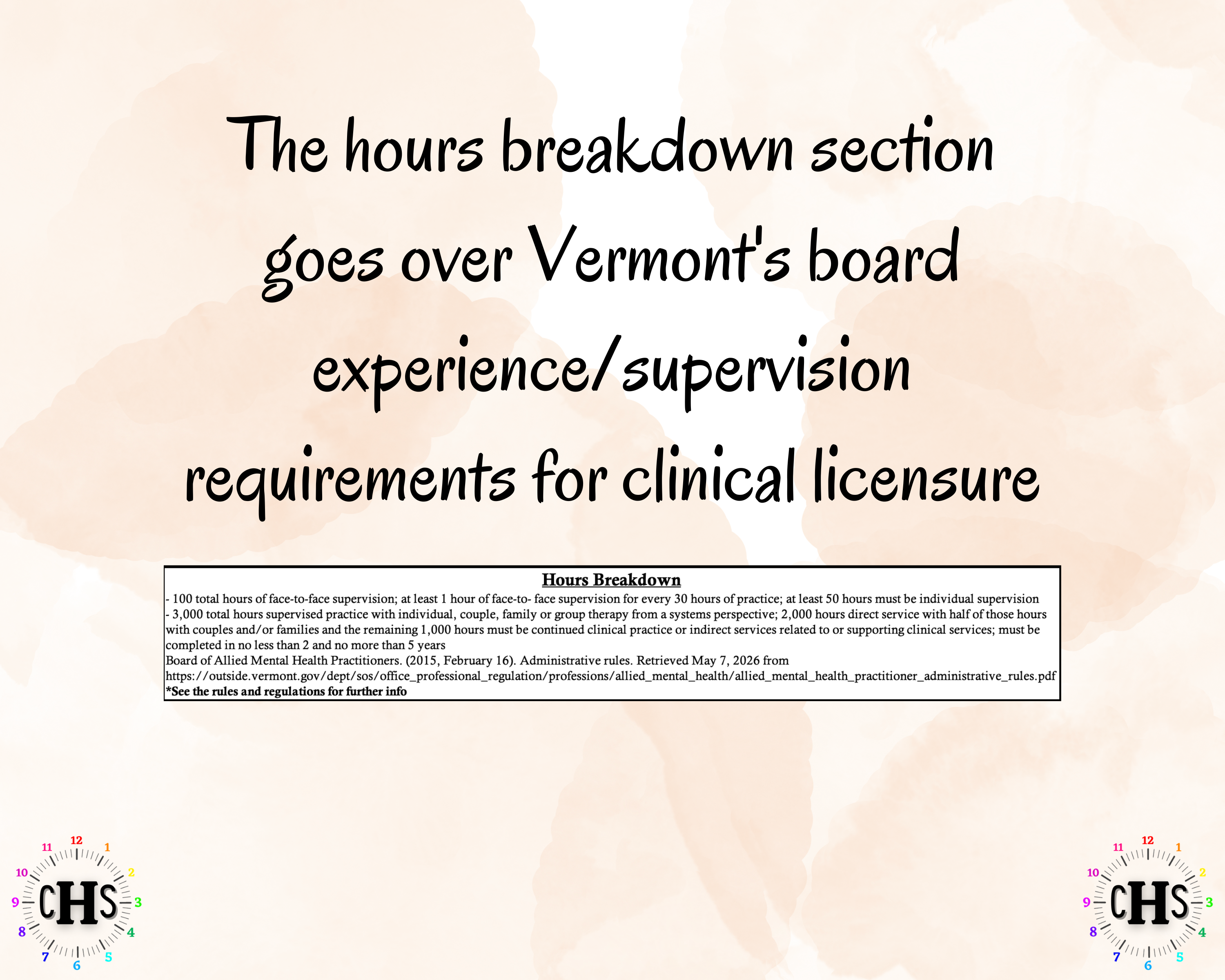 Vermont LMFT, Clinical Hours Tracker, Supervision Log for Provisional Licensed Marriage and Family Therapist - Therapy Graduation Gift