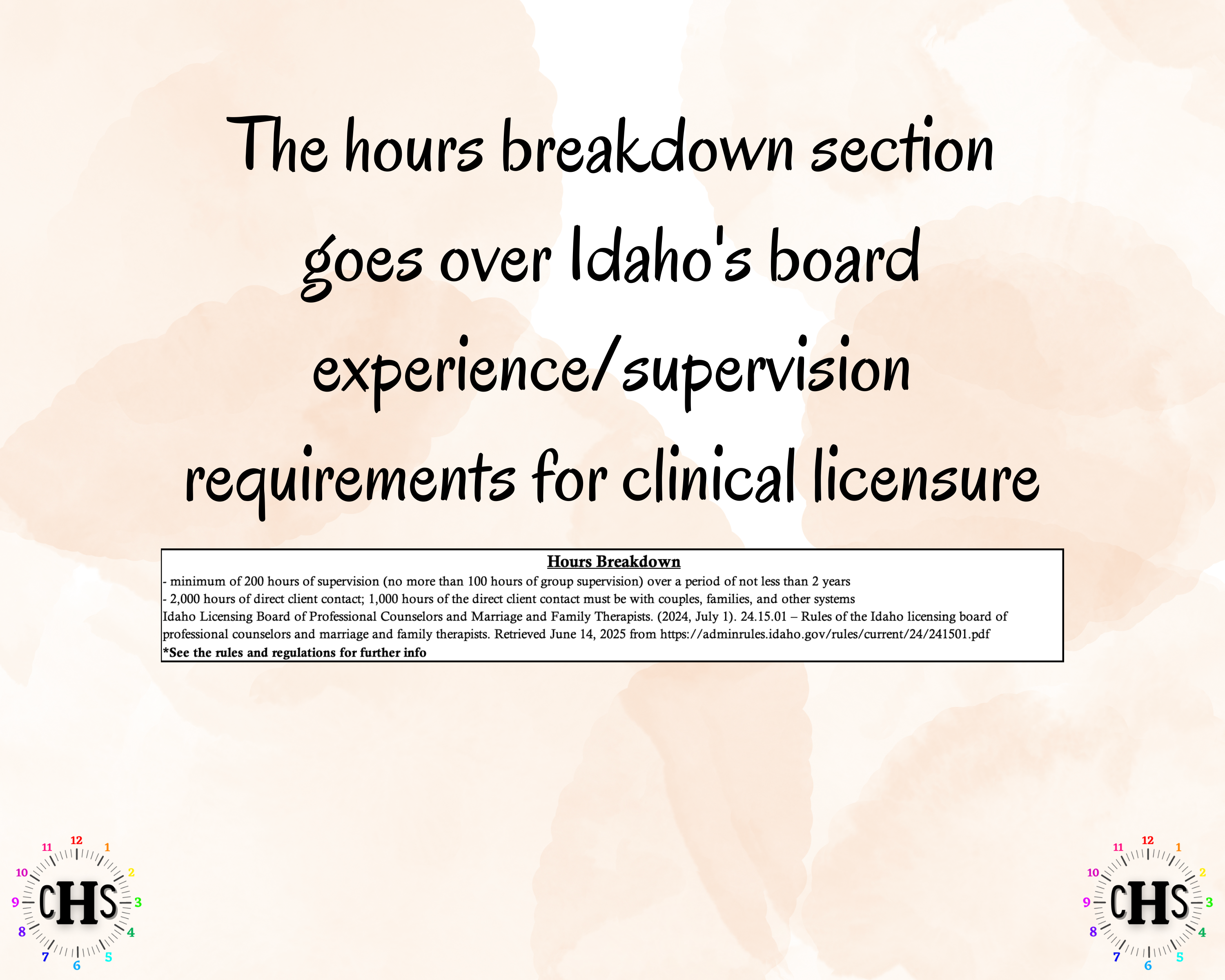 Idaho LMFT, Clinical Hours Tracker, Supervision Log for Associate Marriage and Family Therapist - Therapy Graduation Gift