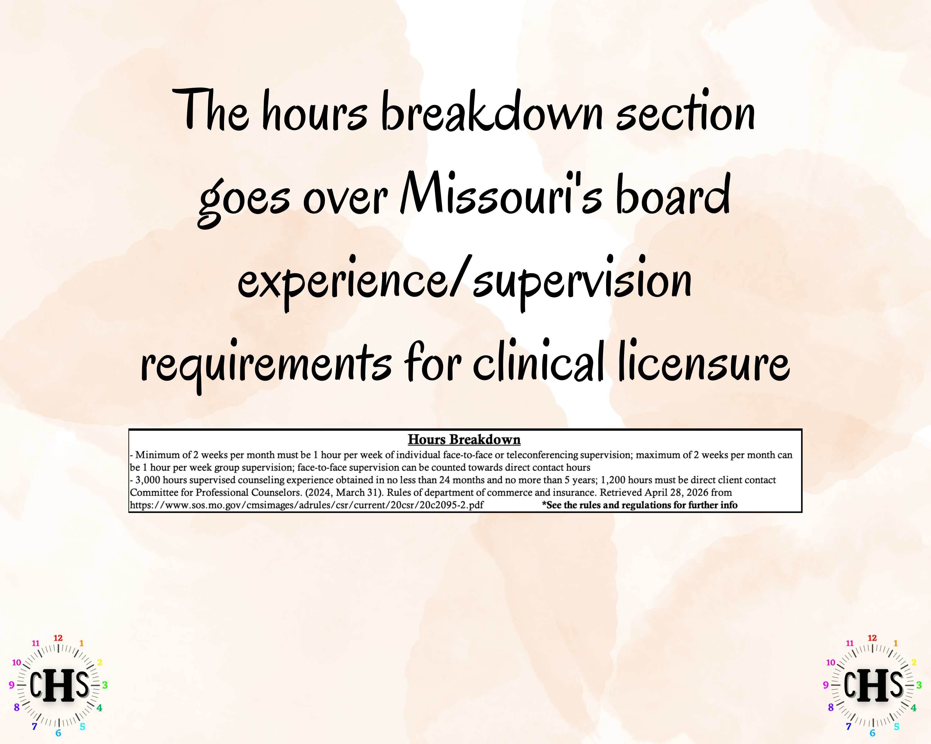 Missouri LPC, Clinical Hours Tracker, Supervision Log for Provisional Licensed Professional Counselor - Counseling Graduation Gift
