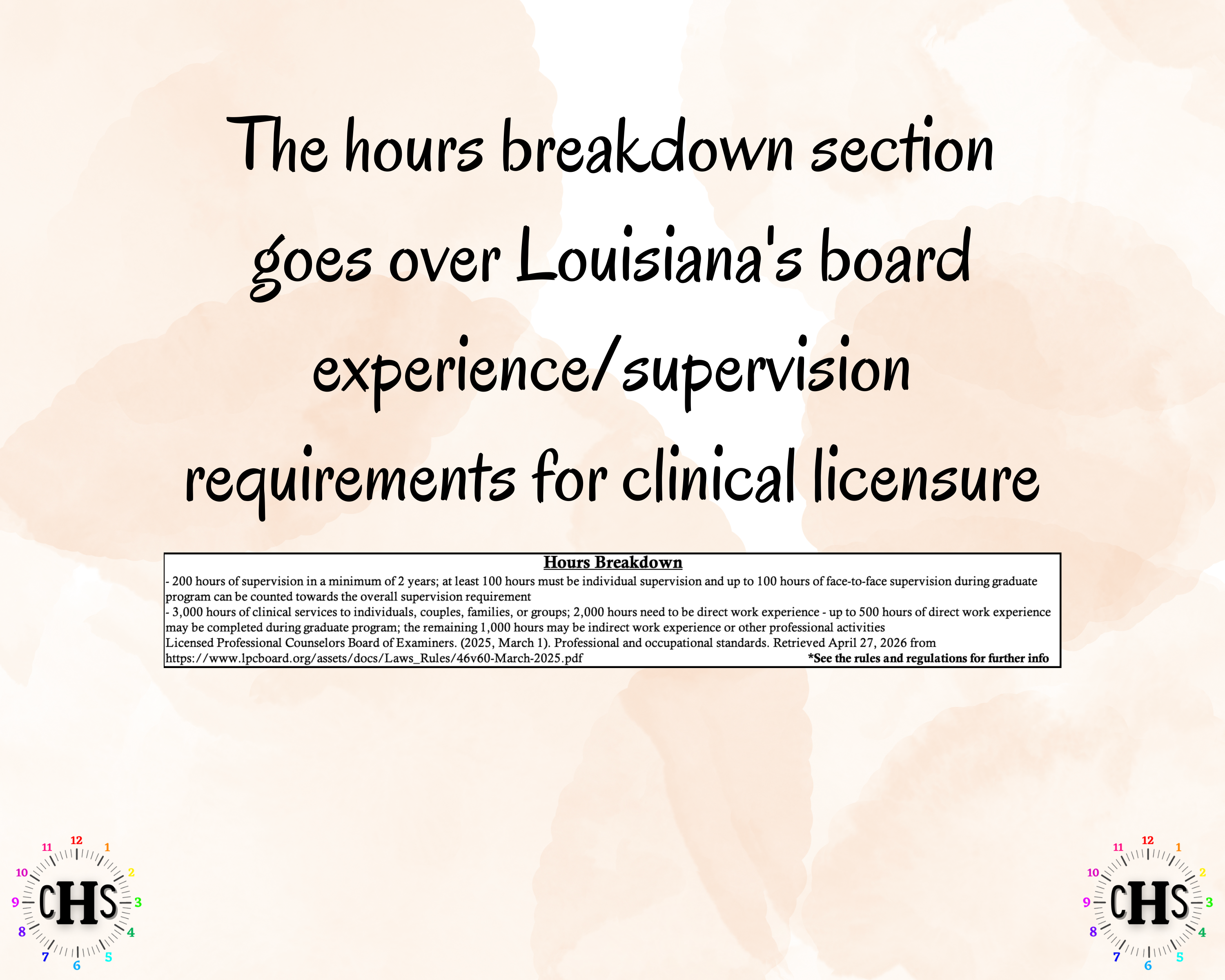 Louisiana LMFT, Clinical Hours Tracker, Supervision Log for Provisional Licensed Marriage and Family Therapist - Therapy Graduation Gift