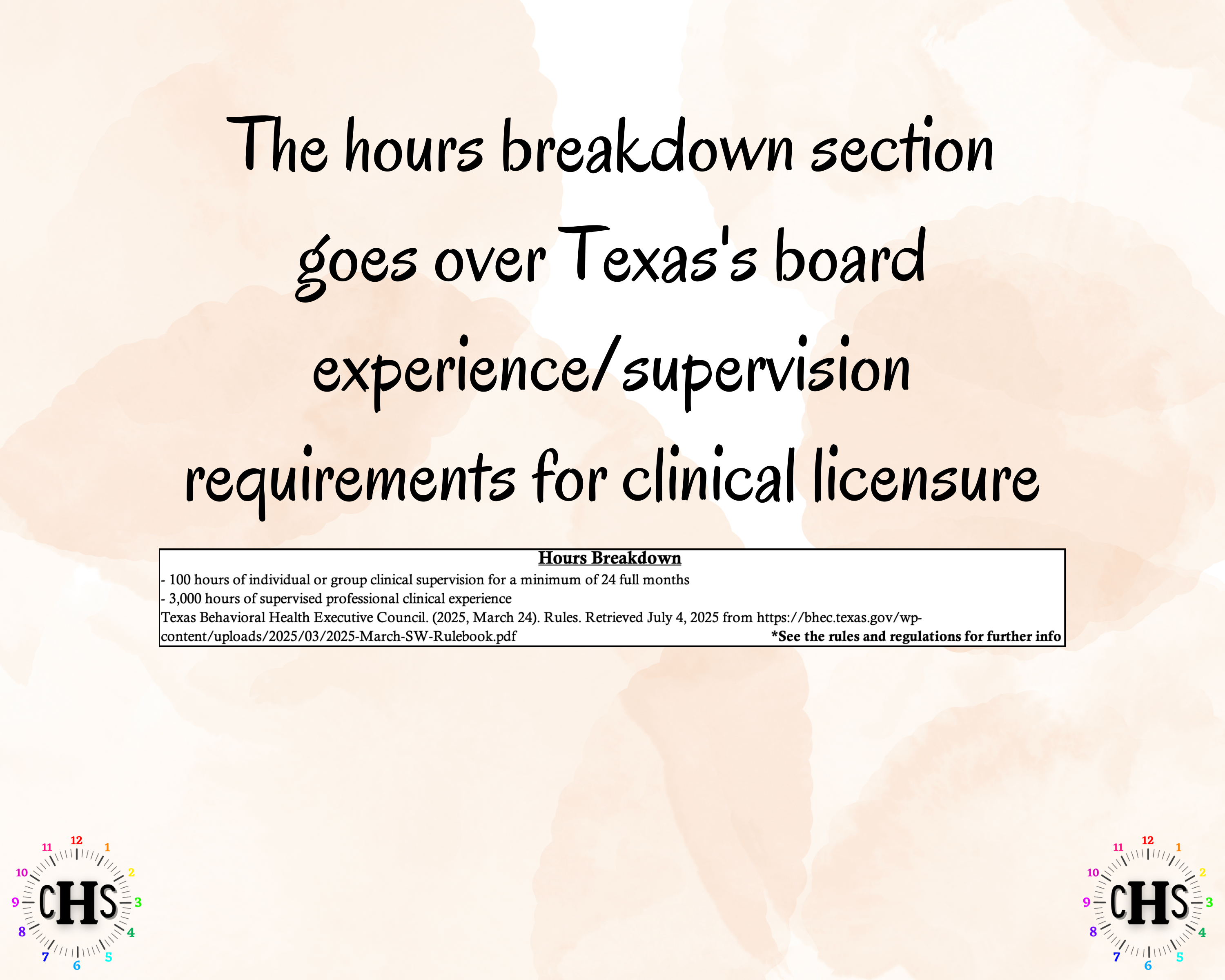 Texas, LCSW Hours Tracker, Clinical Supervision Log for Master Social Worker - MSW Student or MSW Graduation Gift