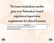 Nebraska CMFT, Clinical Hours Tracker, Supervision Log for Provisional Certified Marriage and Family Therapist - Therapy Graduation Gift