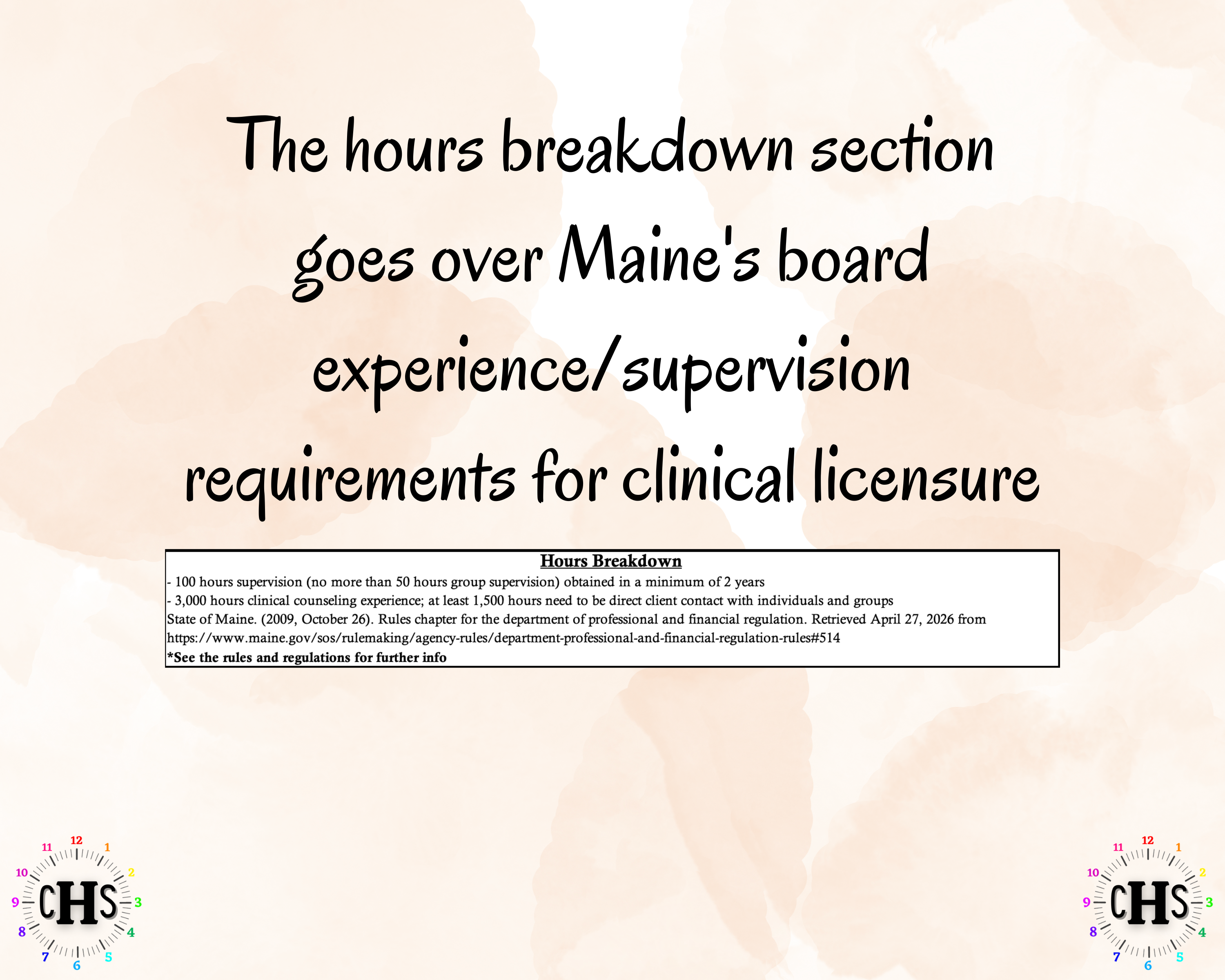 Maine LCPC, Clinical Hours Tracker, Supervision Log for Licensed Professional Counselor Conditional - Counseling Graduation Gift