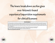 Arizona LPC, Clinical Hours Tracker, Supervision Log for Licensed Associate Counselor - Counseling Graduation Gift