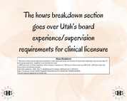 Utah LMFT, Clinical Hours Tracker, Supervision Log for Associate Marriage and Family Therapist - Therapy Graduation Gift