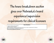 Nebraska CMSW, Clinical Hours Tracker, Supervision Log for Provisional Certified Master Social Worker - MSW Graduation Gift